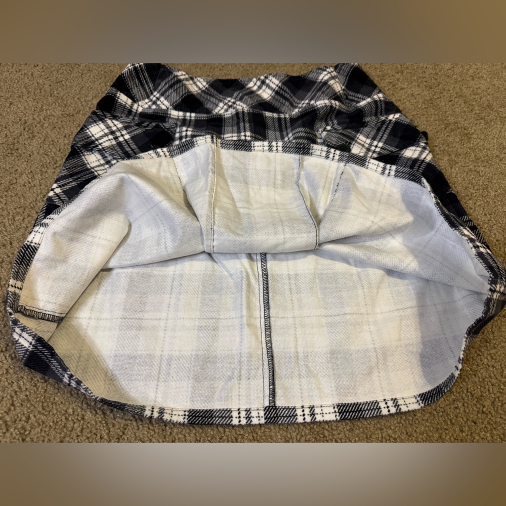 ANN TAYLOR LOFT Black White Plaid Cotton Skirt Academia Casual Basic Preppy Sz6 - Picture 7 of 10
